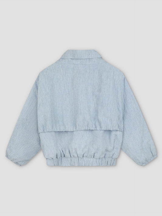 Double Layered Jacket - Blue Stripe