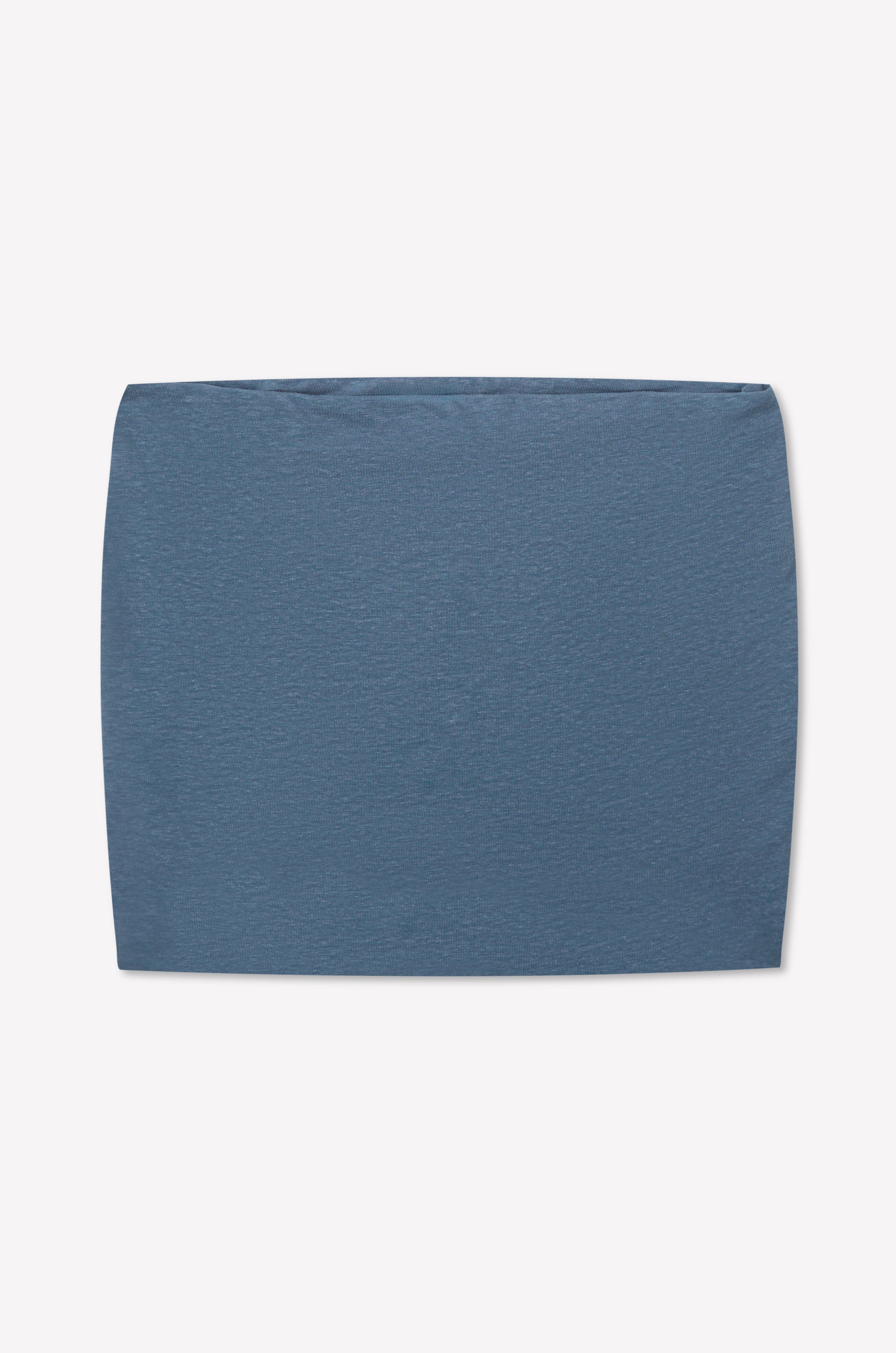 A smooth, rectangular piece of blue fabric, similar to the Double Layer Jersey Halter - Blue, is laid flat on a light background with no visible patterns or embellishments.