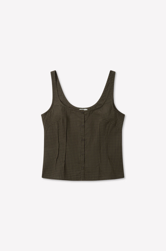 Pintuck Cami - Garden Check