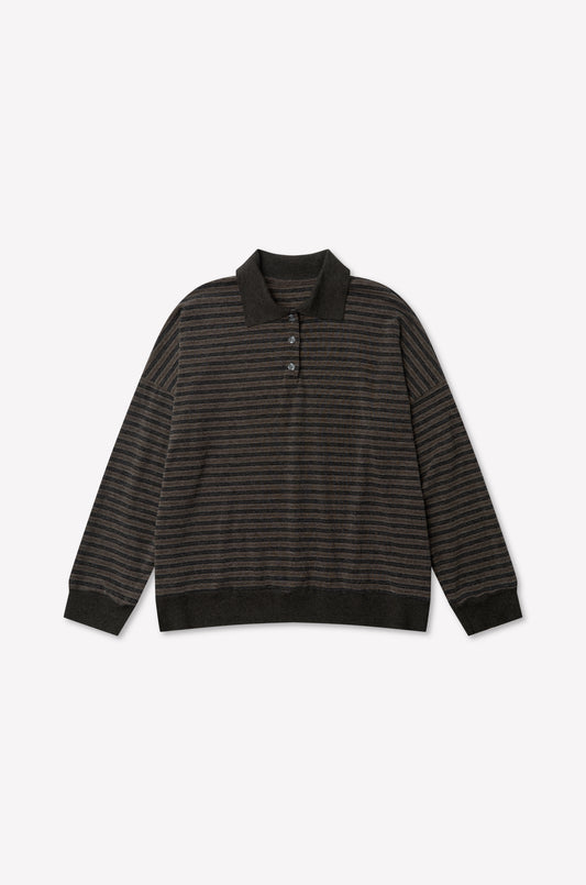 Lounger Polo - Brown Stripe