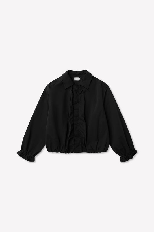 Fine Pleat Jacket - Black