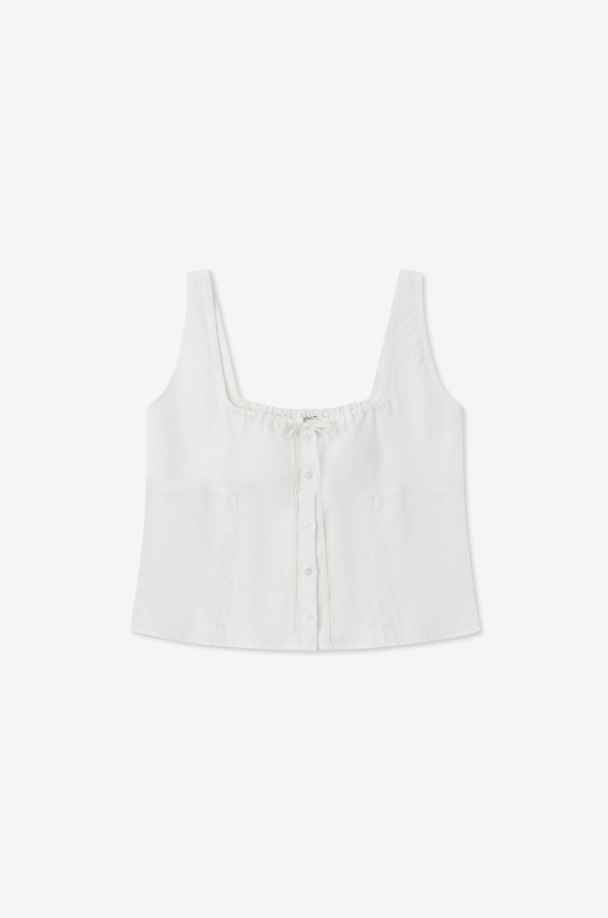 Relax Tie Top - White