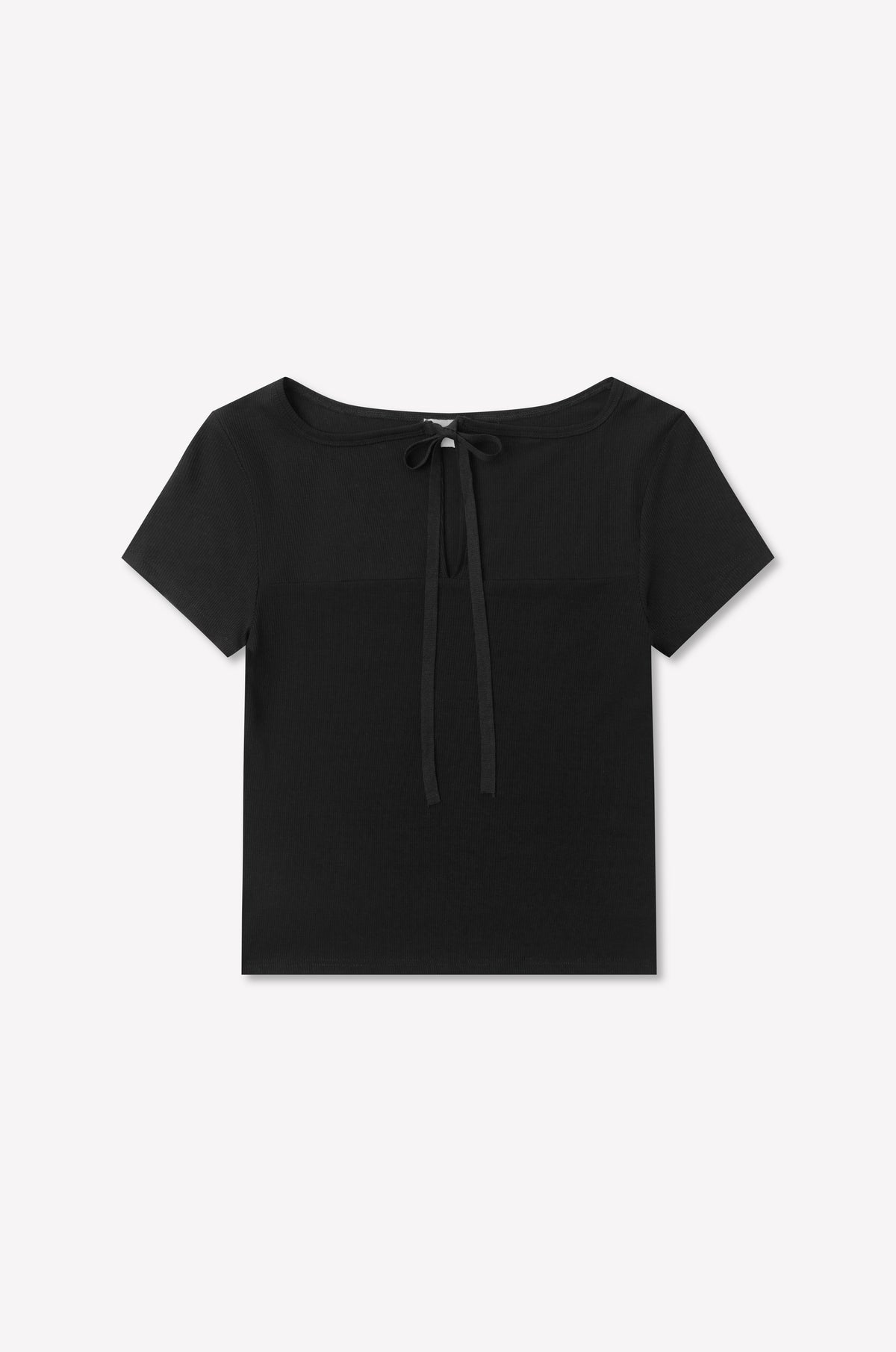 Tie Back Tee - Black