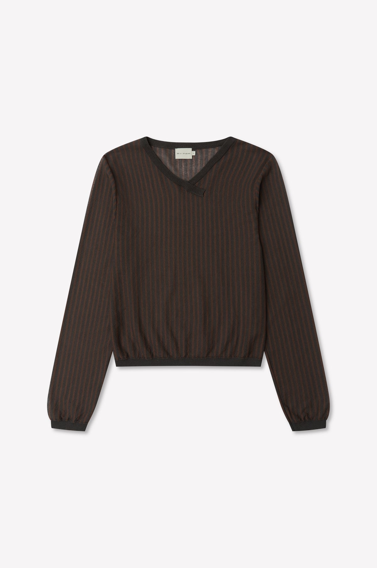 Stripe Longsleeve - Brown Grey Stripe