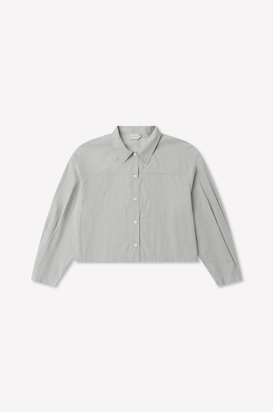 Boxy Shirt - Cloud Stripe