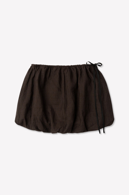 Bubble Top - Brown Black Stripe