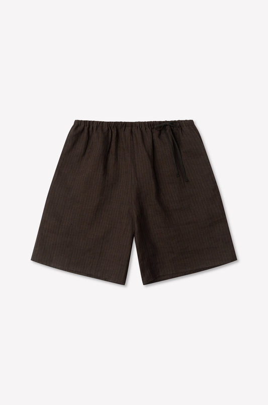 Half Short - Brown Black Stripe