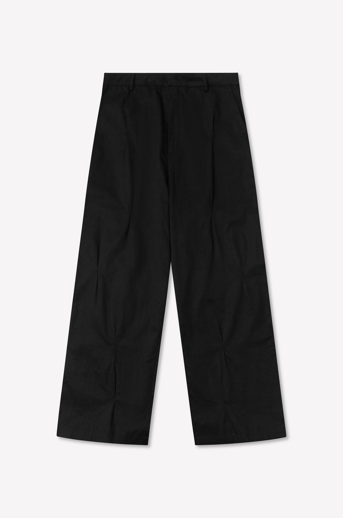 Multi Pleat Pant - Black