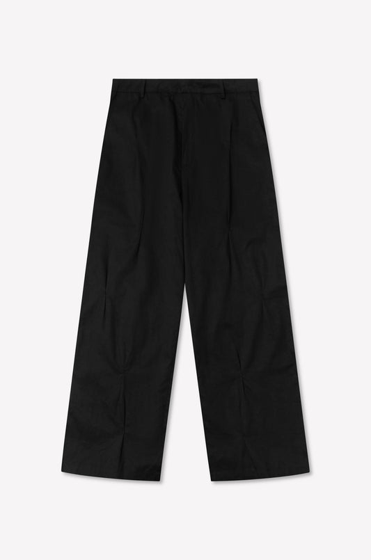 Multi Pleat Pant - Black