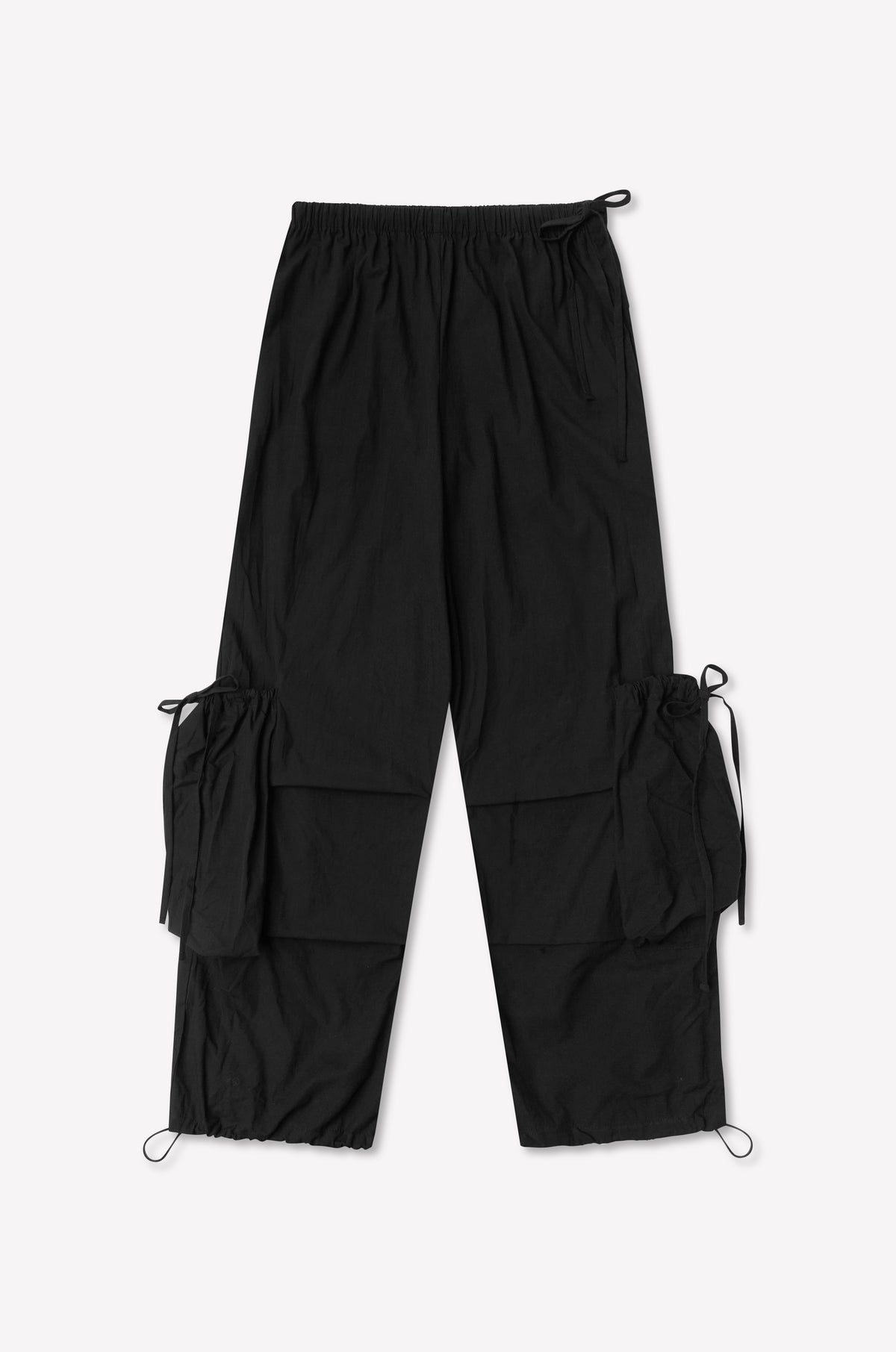 Drawcord Pocket Pant - Black
