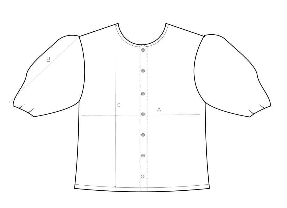 Garment sizing diagram