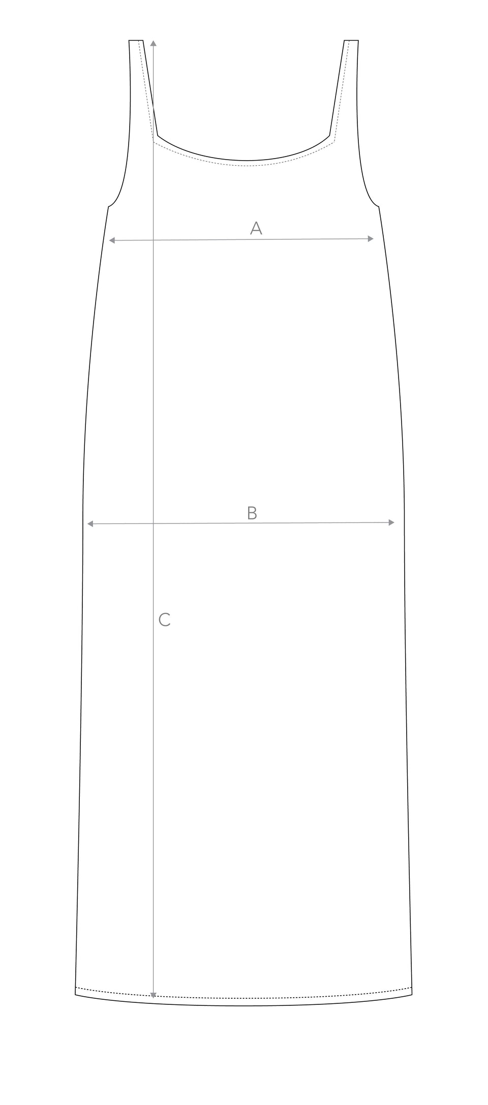 Garment sizing diagram