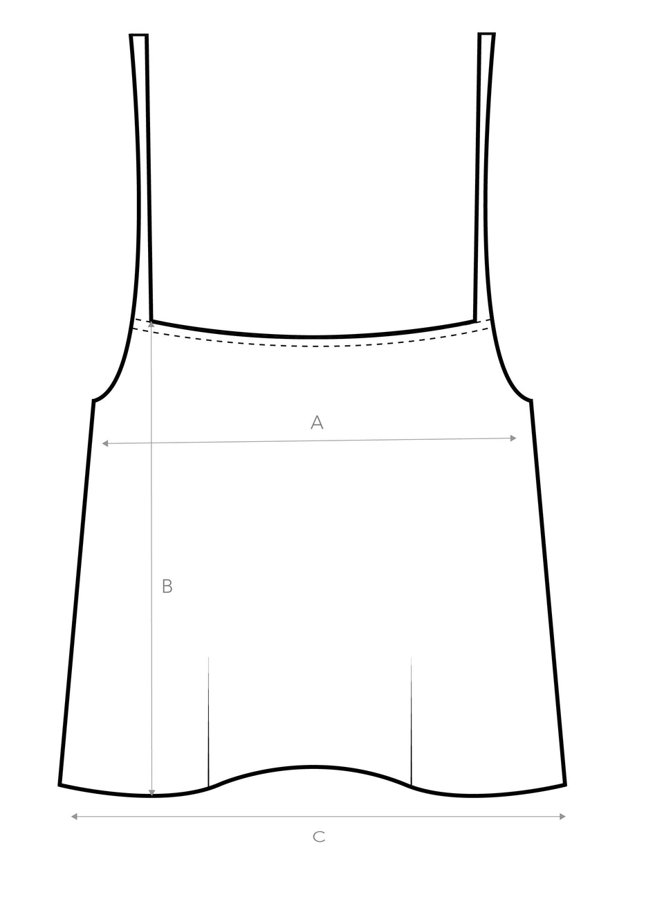 Garment sizing diagram