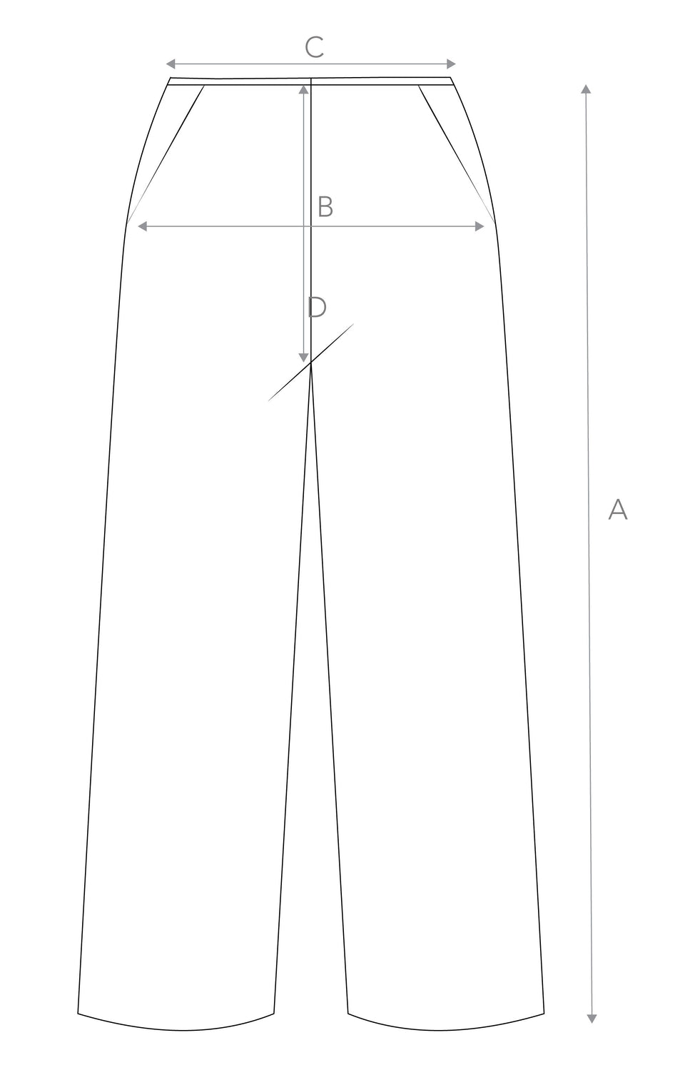 Garment sizing diagram