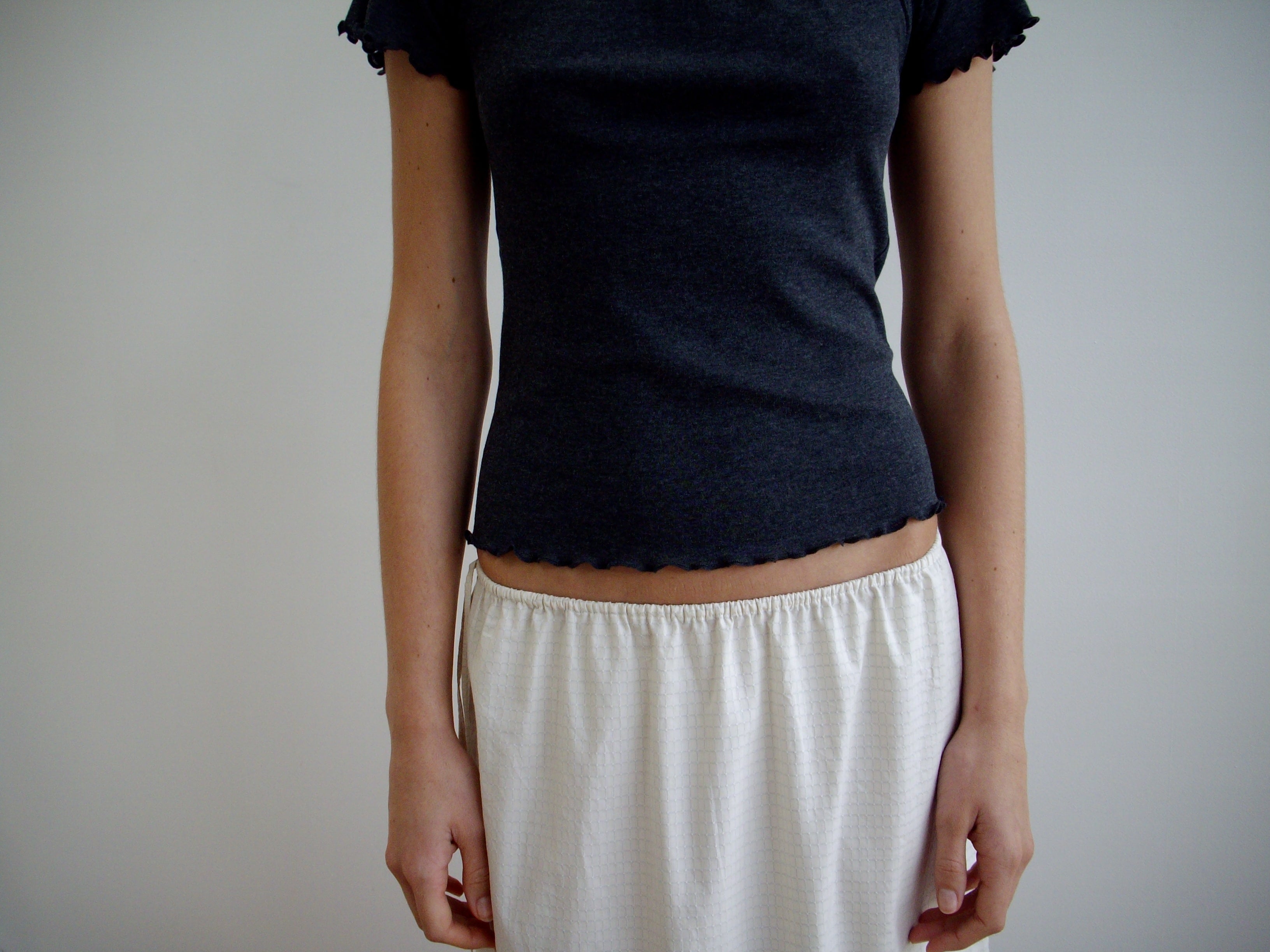 Mid Day Skirt - Bone Check
