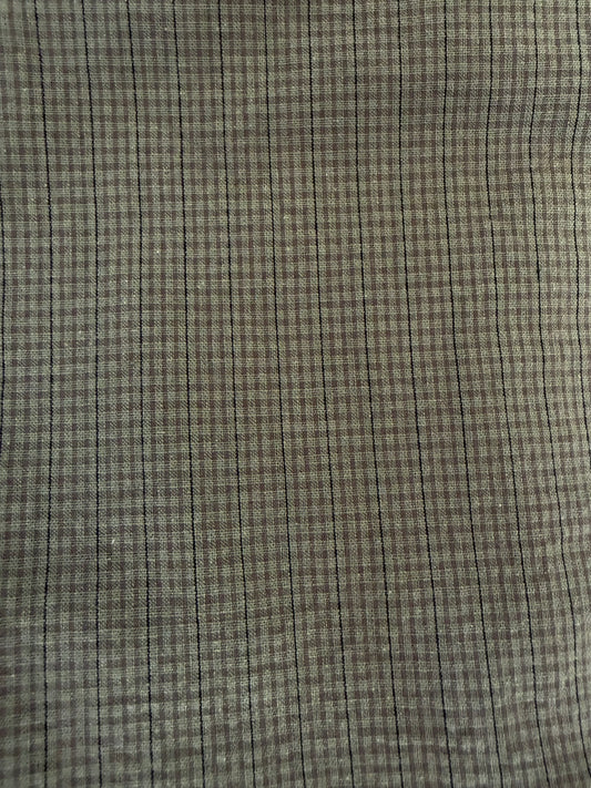 Multi Pleat Pant - Moss Stripe