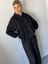 Double Layered Jacket - Black