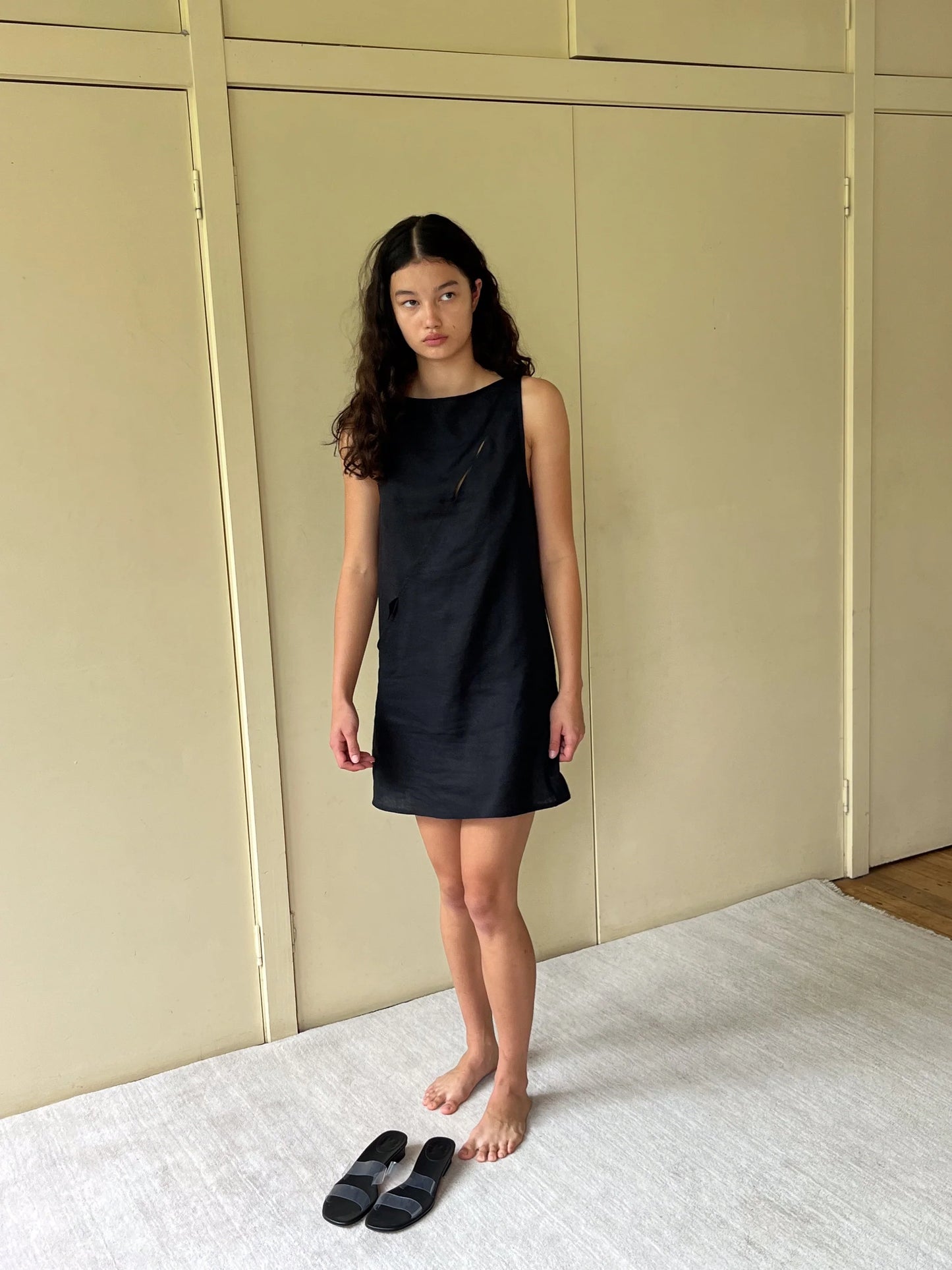 Shift Mini Dress - Black