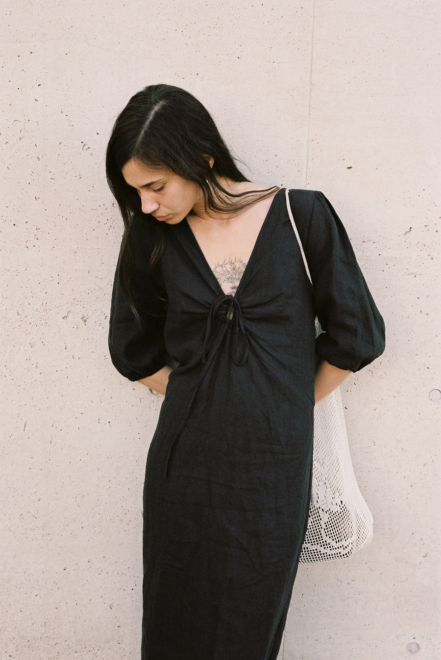 the away dress - black