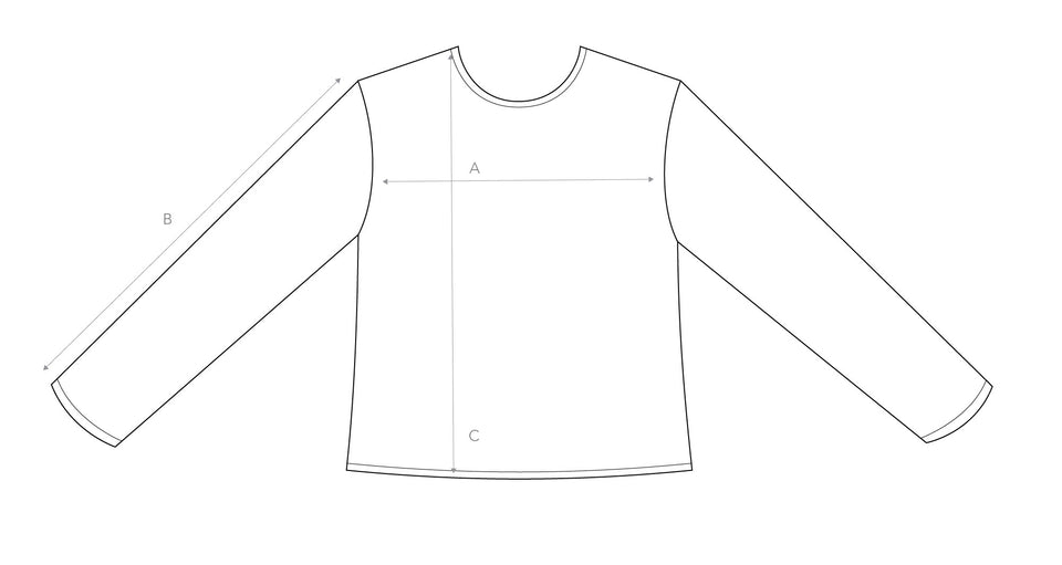 Garment sizing diagram