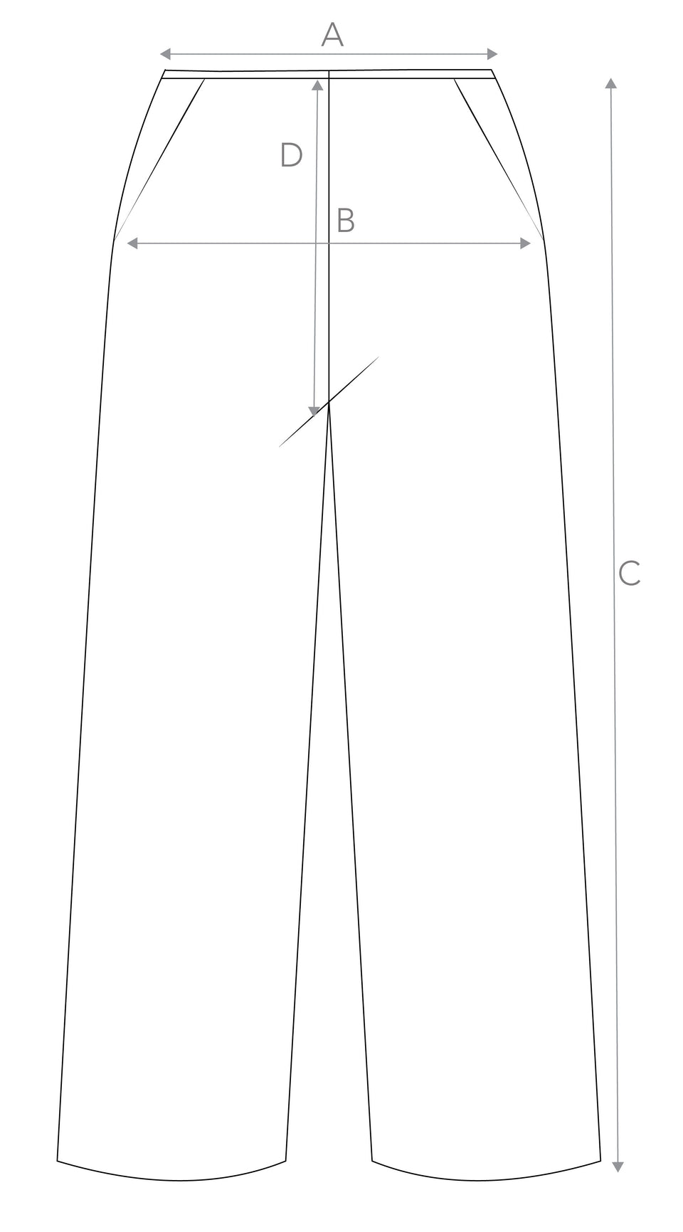 Garment sizing diagram