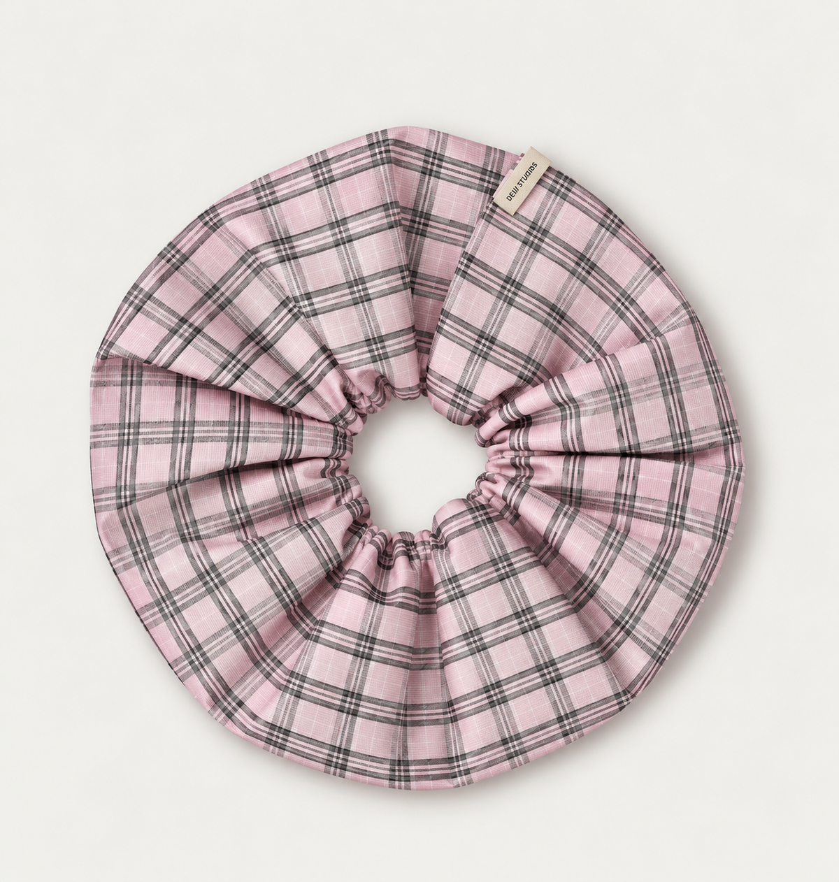 Scrunchie - Pink Check