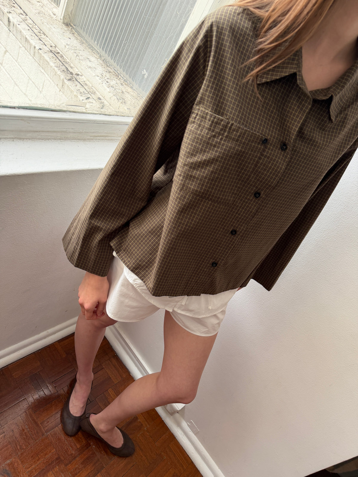 Button Pocket Shirt - Garden Check