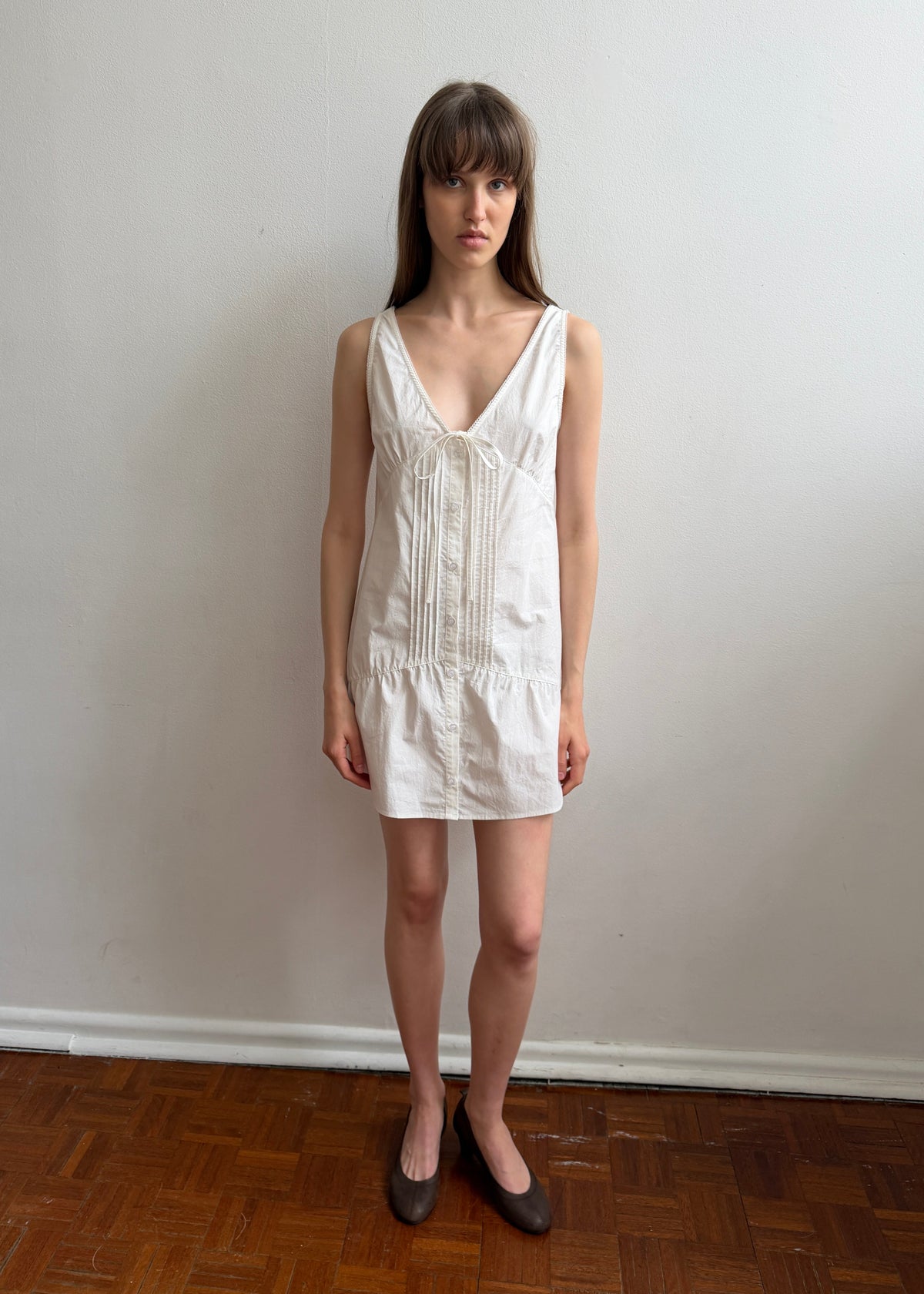 Detail Dress - White