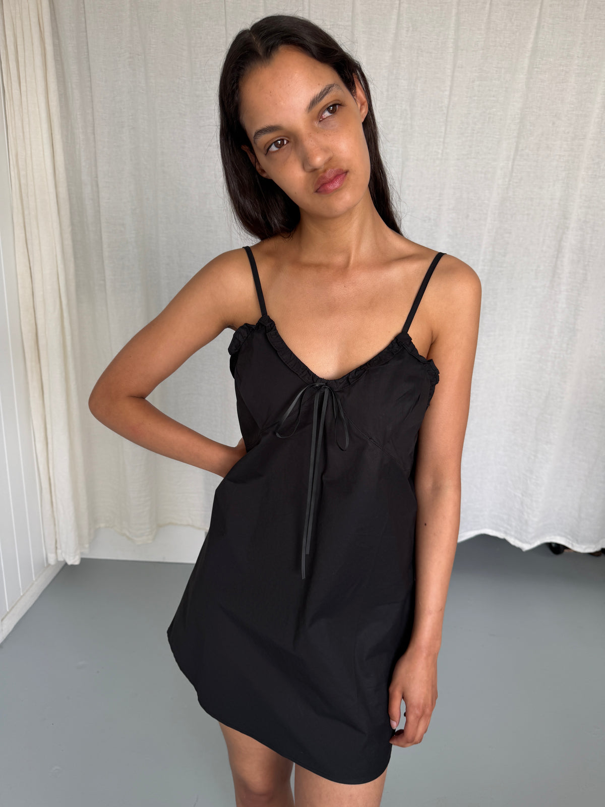 Bias Mini Dress - Black