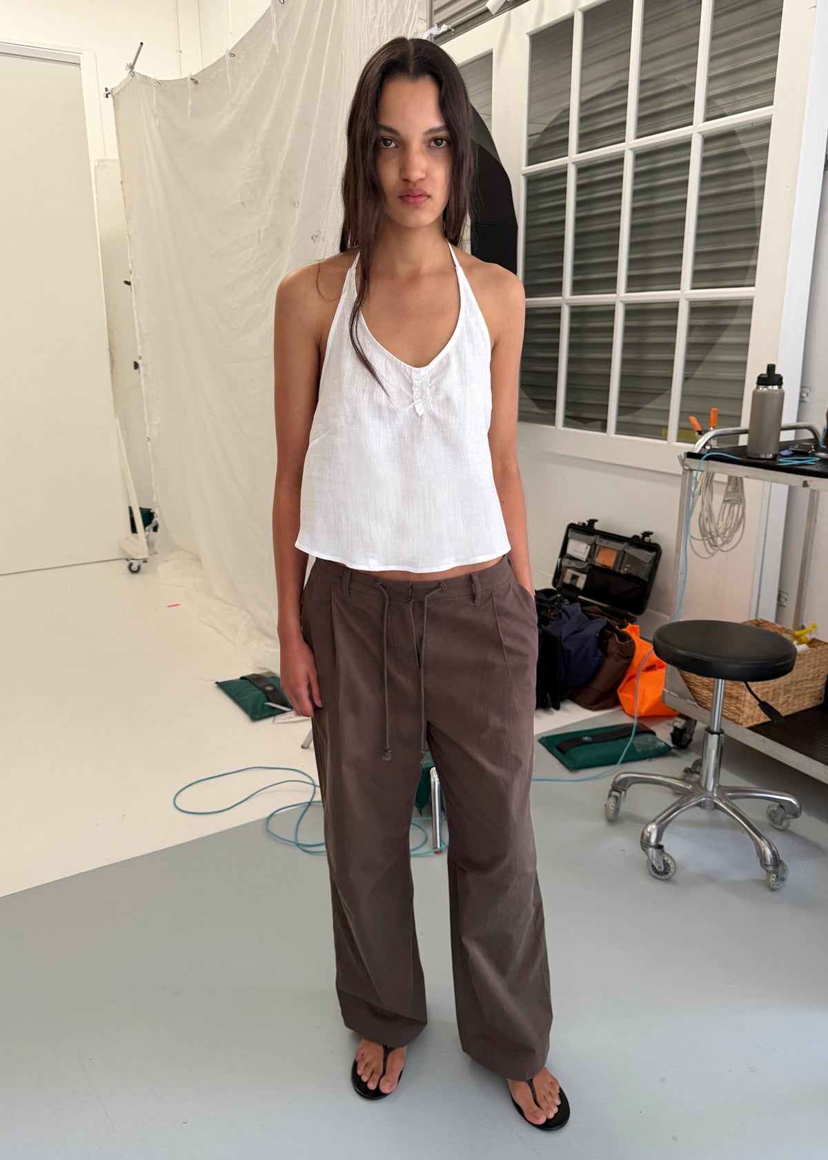 Trim Halter - White