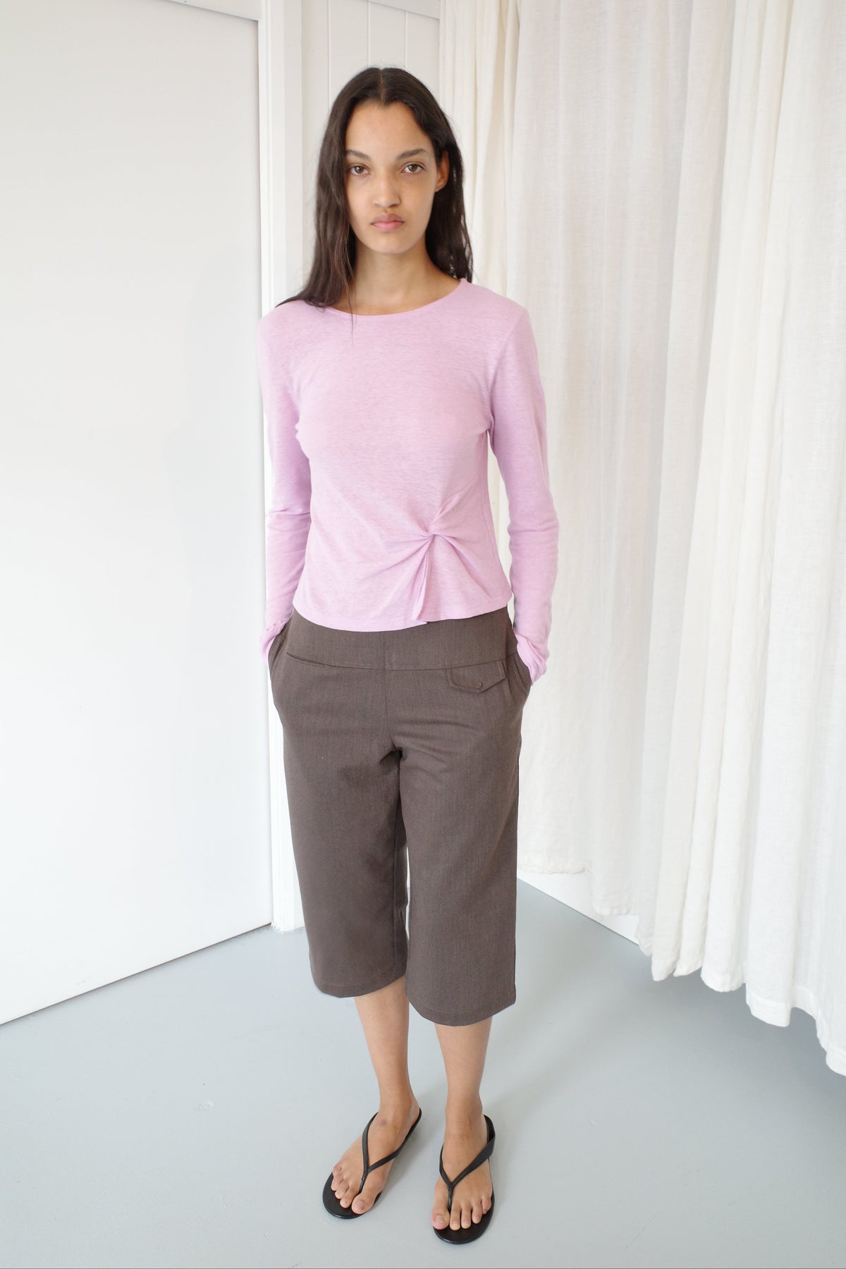 Pocket Capri - Brown