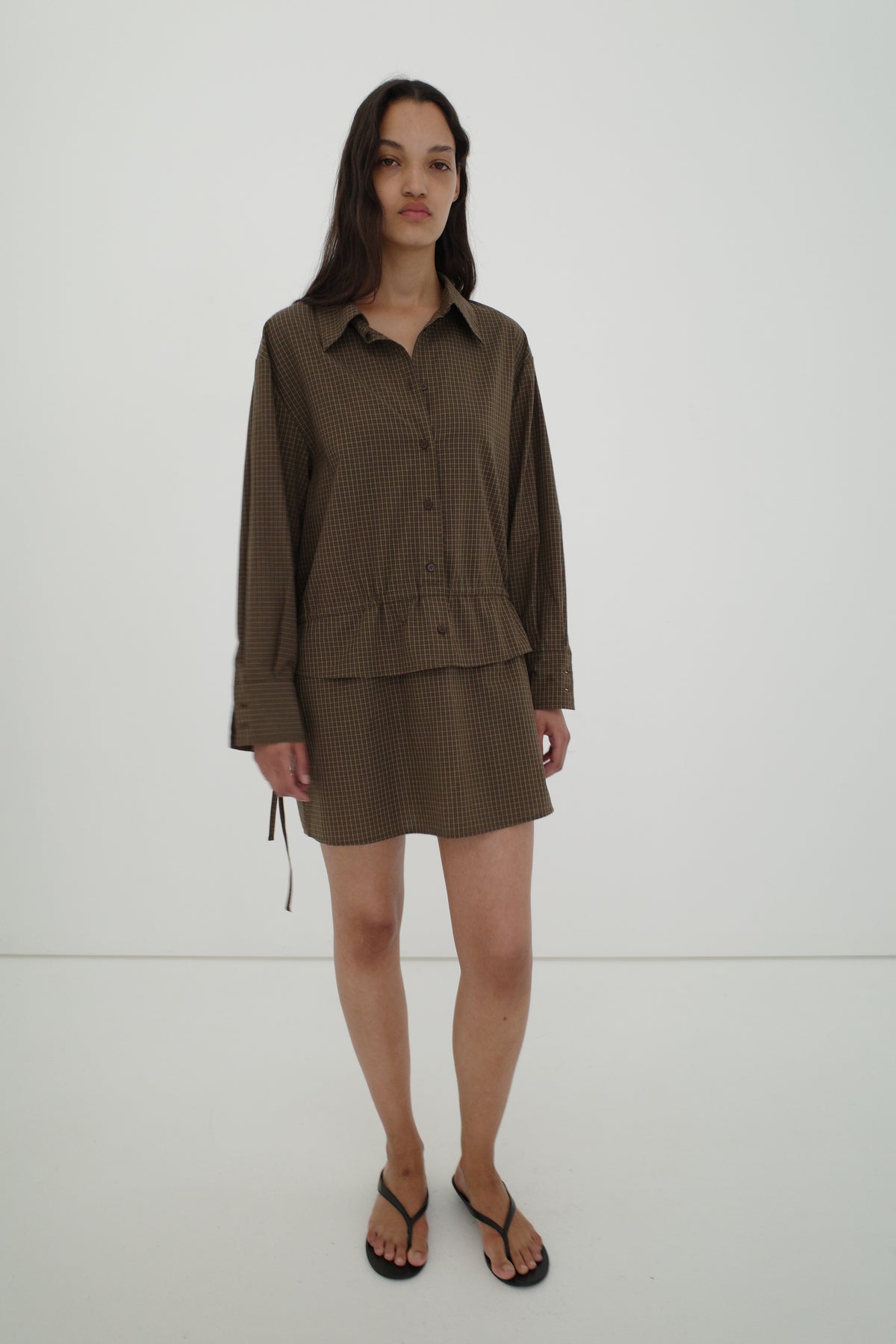 Collar Dress - Garden Check