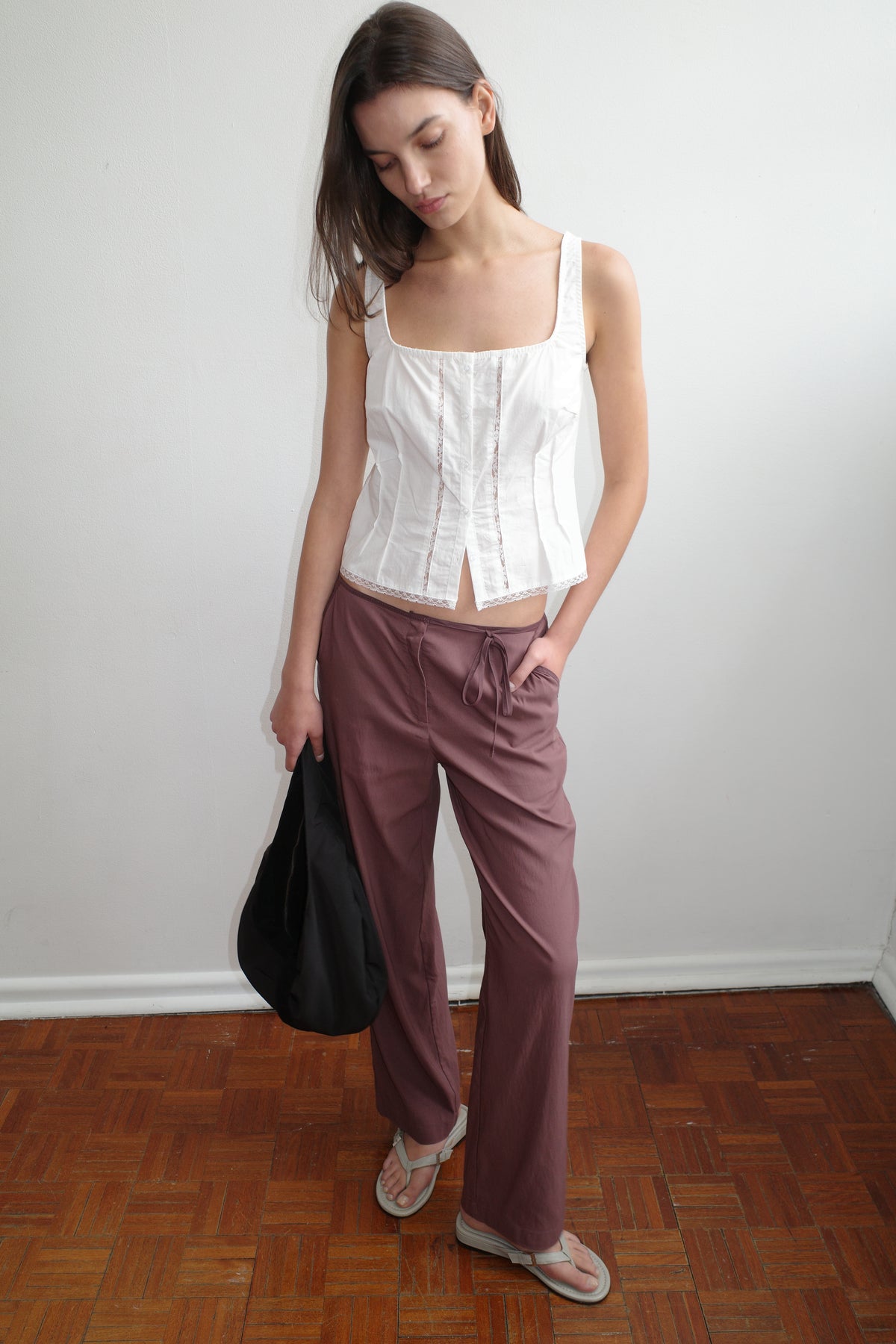Lace Cami - White