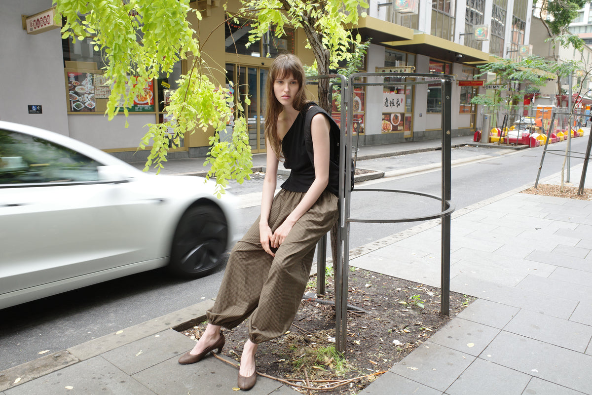 Balloon Pant - Garden Check