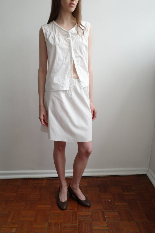 Ribbon Skirt - White