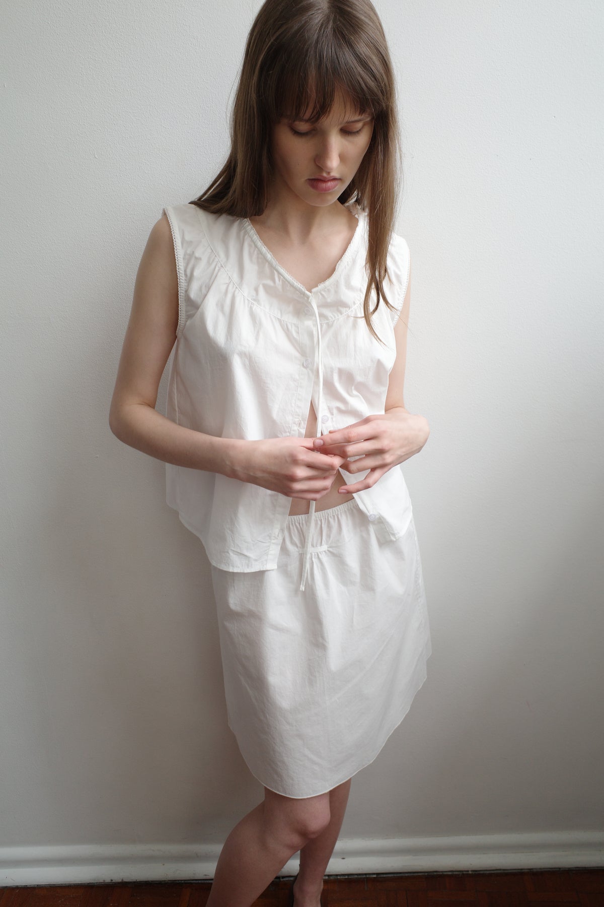 Sleeveless Blouse - White