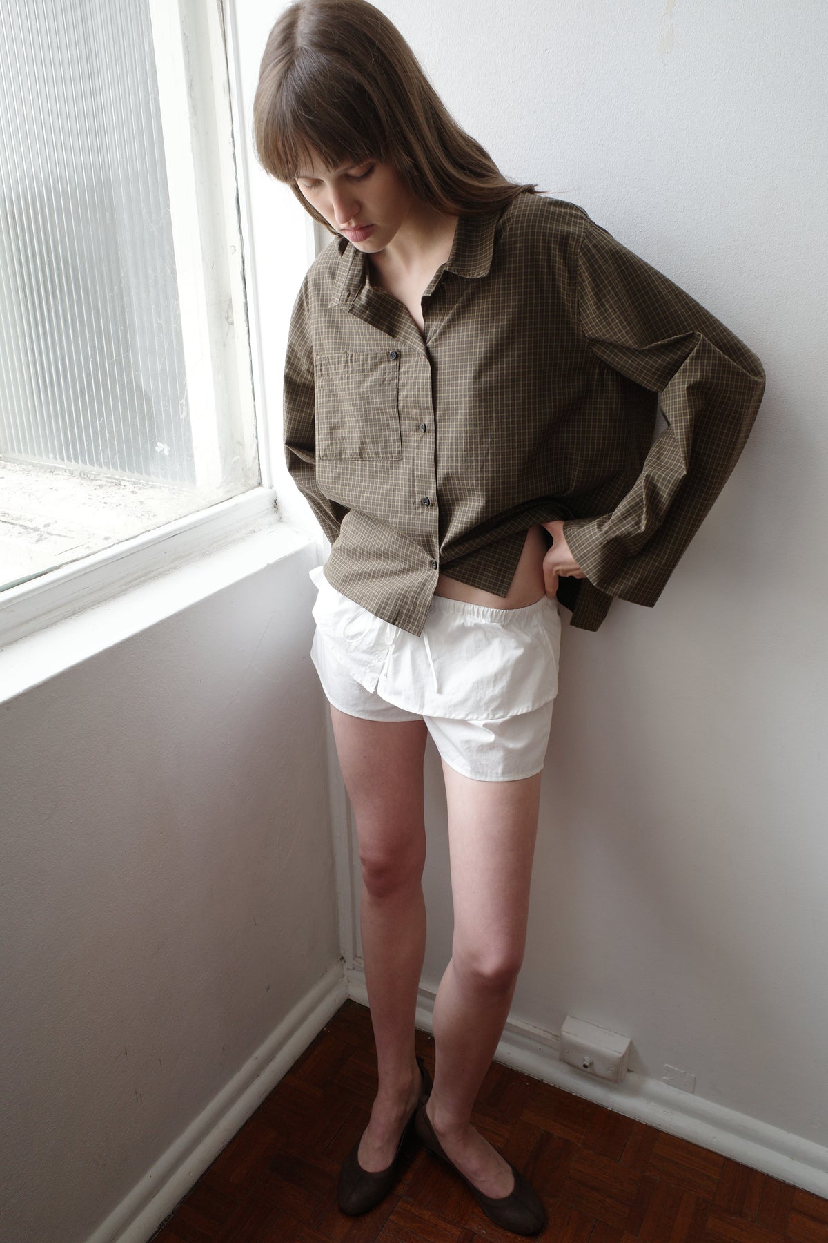 Button Pocket Shirt - Garden Check