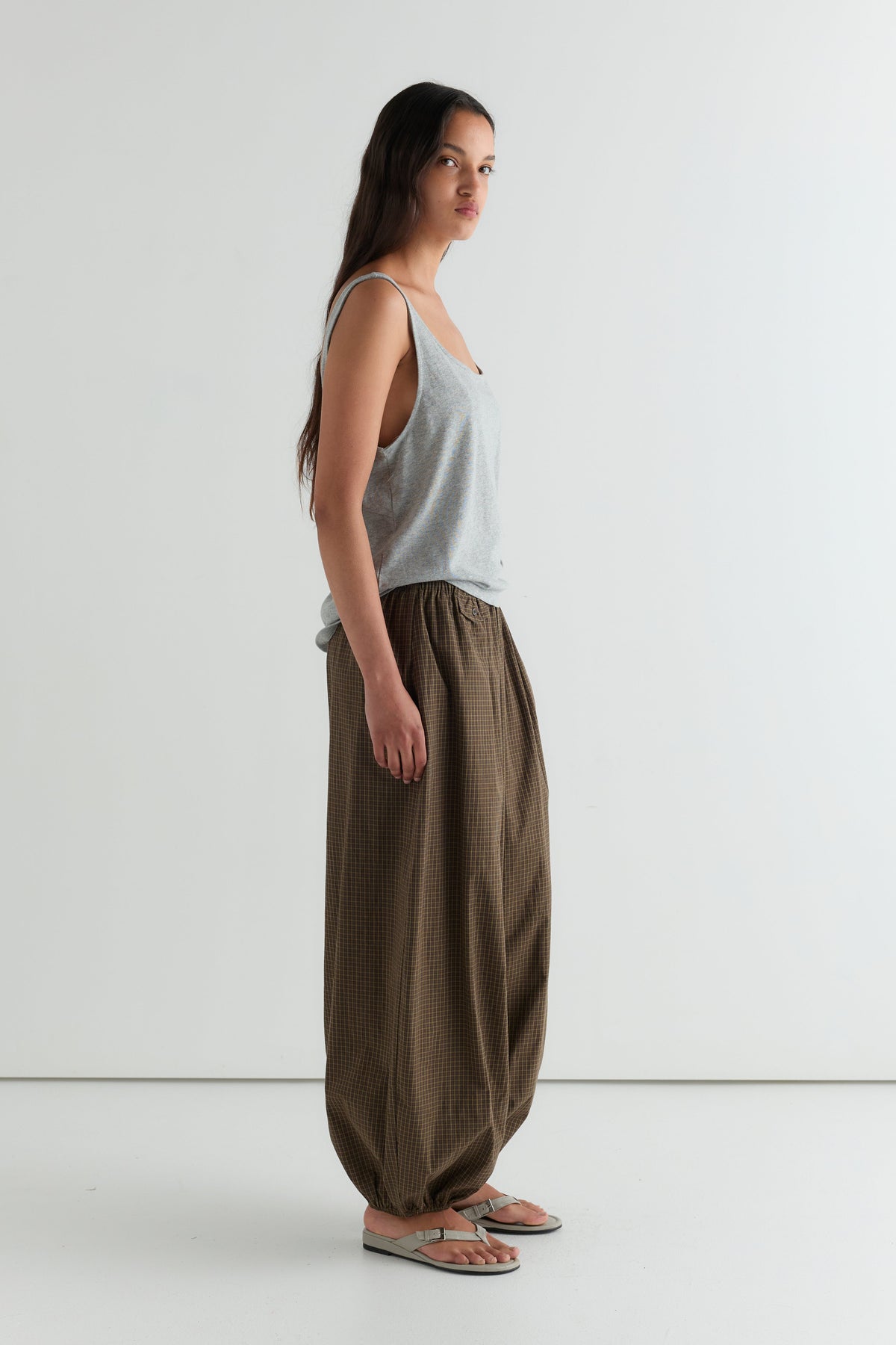 Balloon Pant - Garden Check
