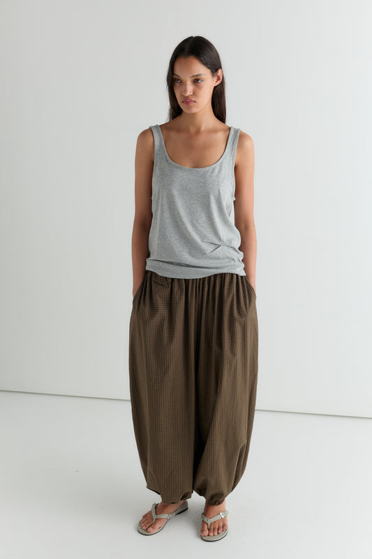 Balloon Pant - Garden Check