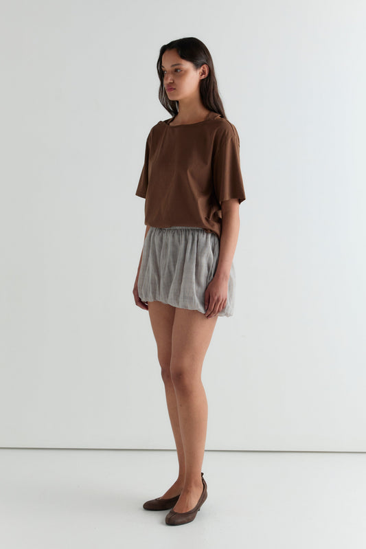Balloon Shorts - Honey Check