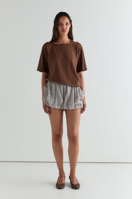 Balloon Shorts - Honey Check