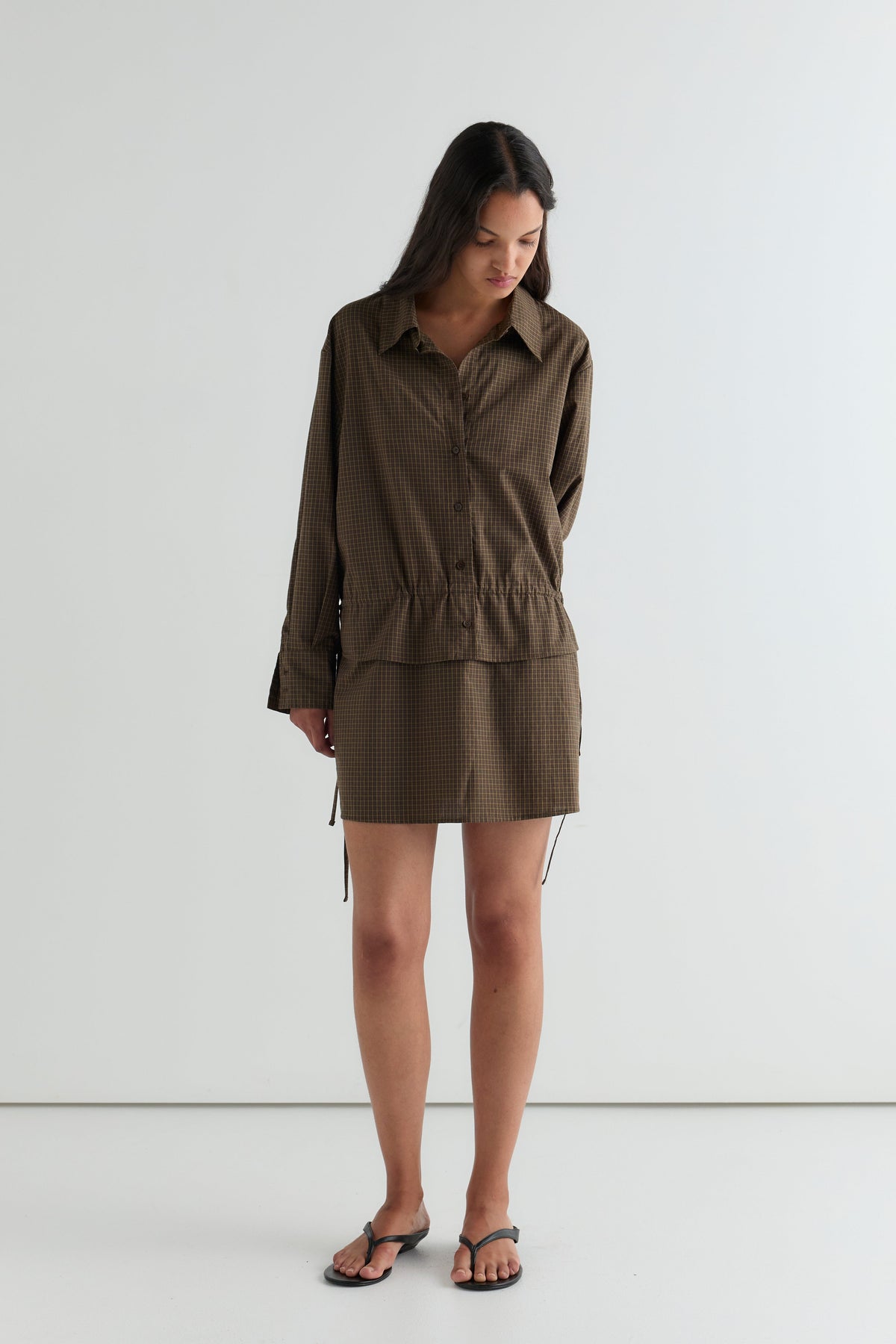 Collar Dress - Garden Check