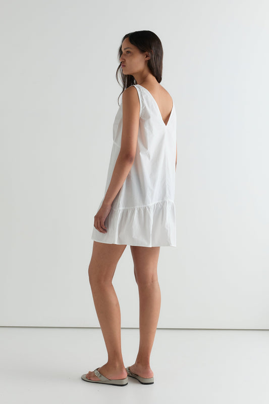 Detail Dress - White