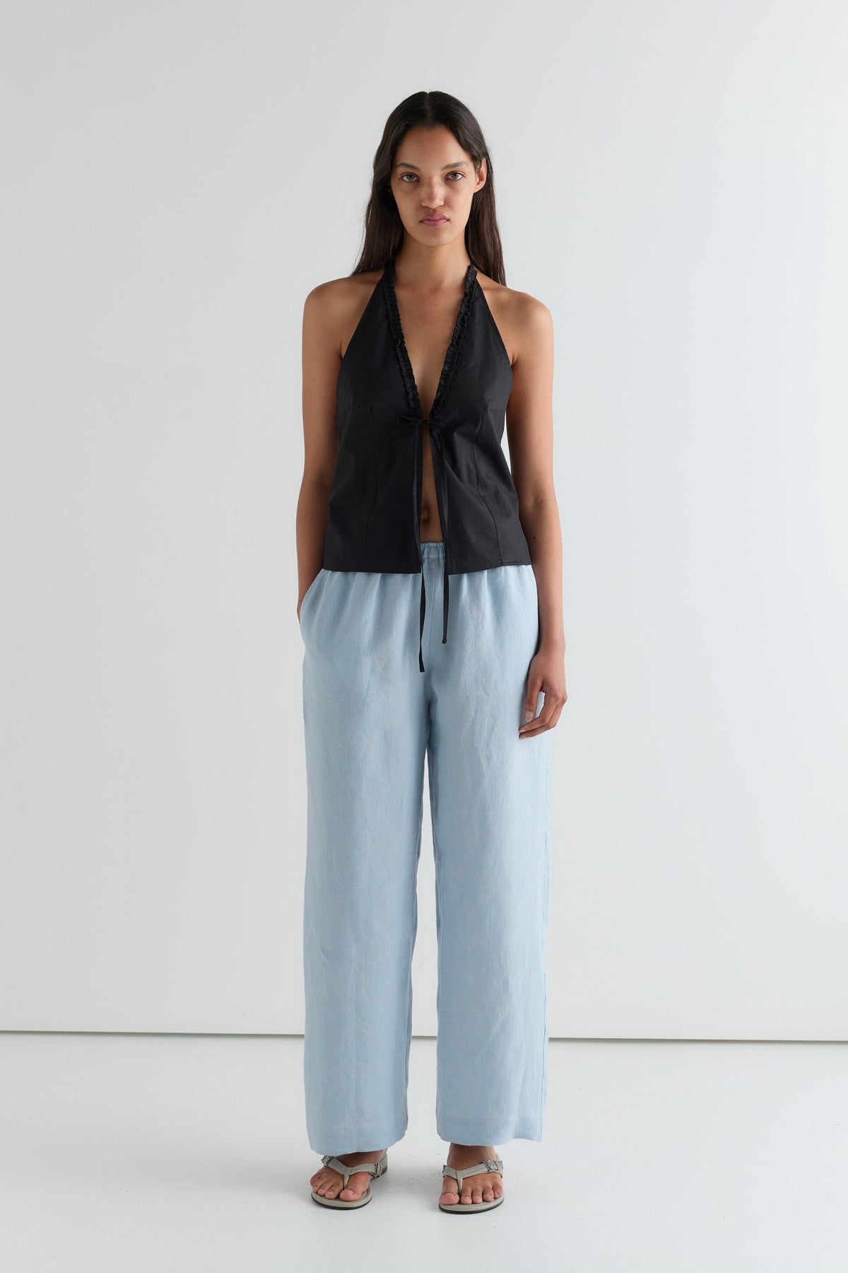 Linen Ease Trouser - Air Check