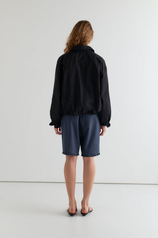 Fine Pleat Jacket - Black