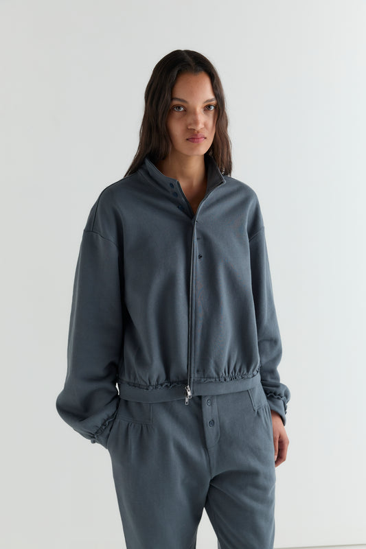 Frill Trackpant - Blue  Slate