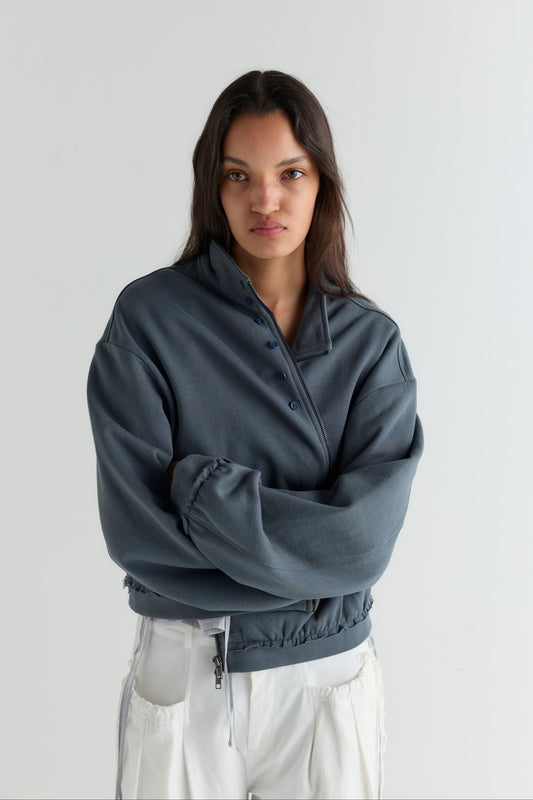Frill Jumper - Blue  Slate