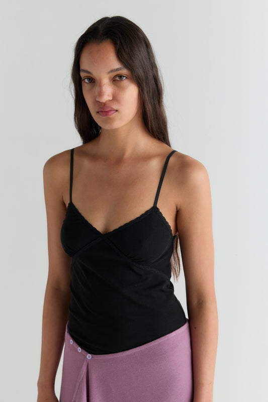 Lace Tank - Black