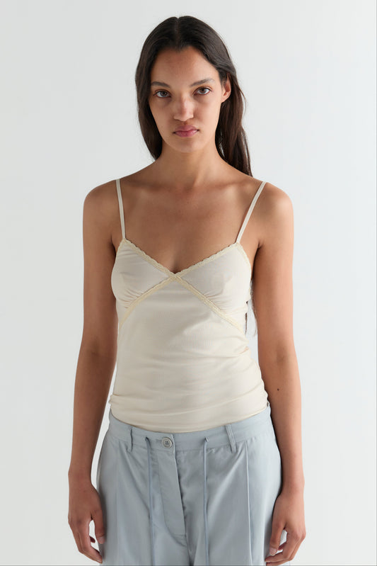 Lace Tank - Off White