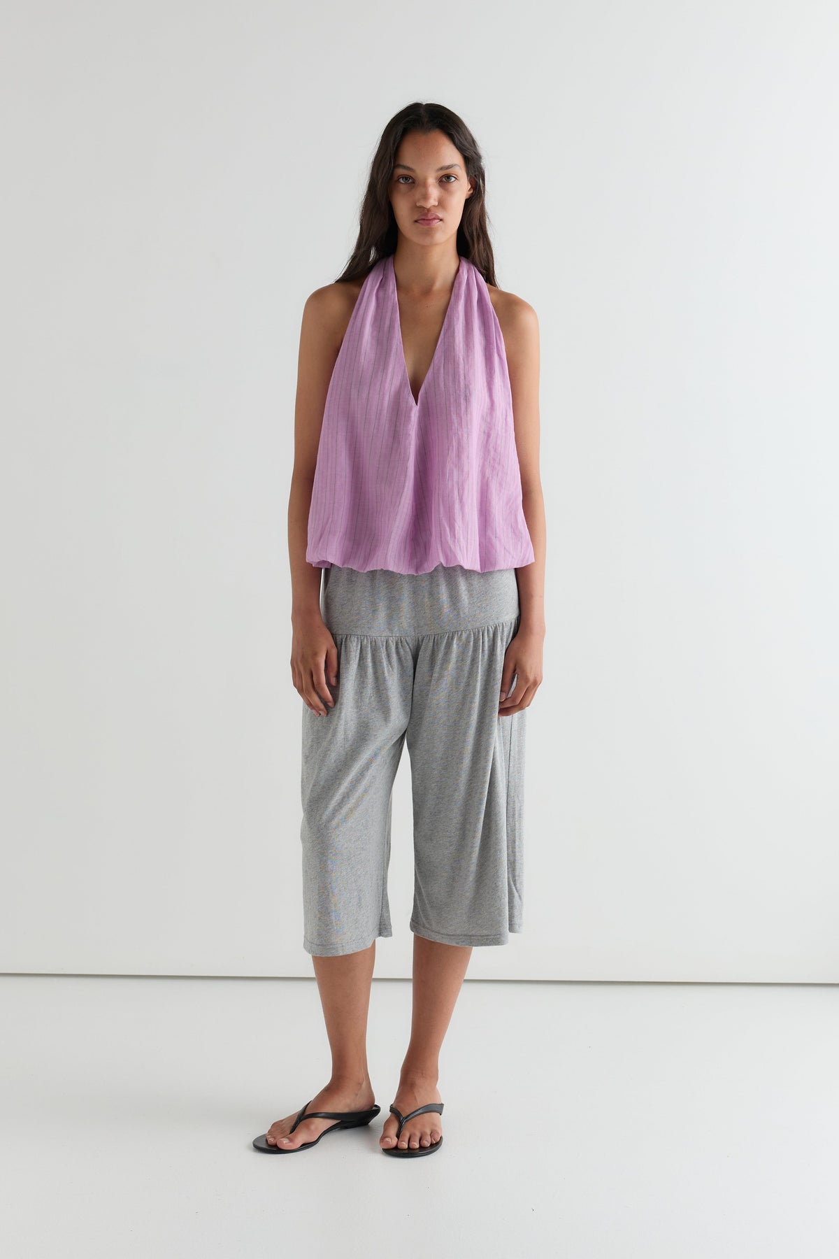 Mid Jersey Lounger - Grey